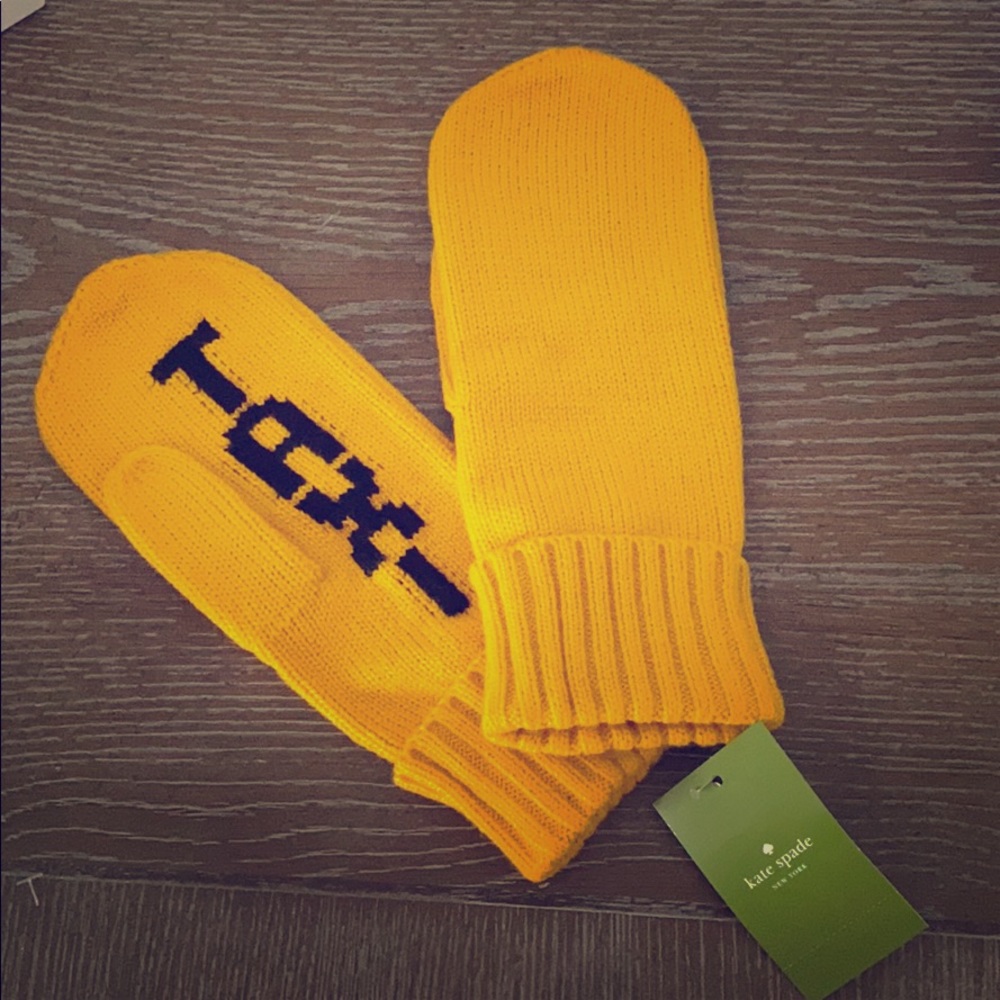 Kate Spade Taxi Mittens NWT